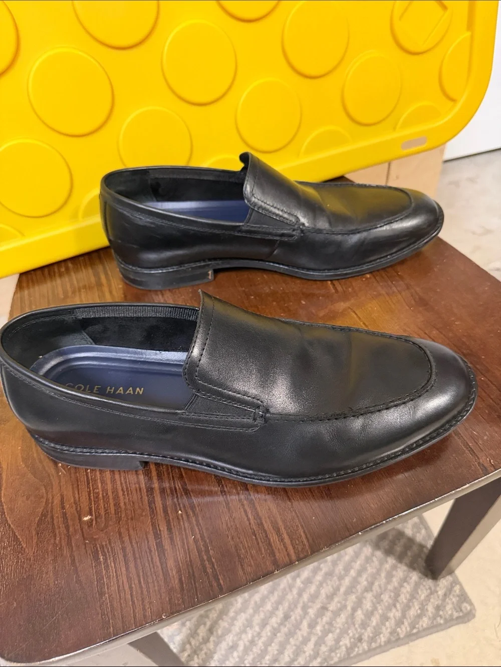 Cole Haan Black Leather Slip-On Loafers — Men’s Dress Casual Size 11
